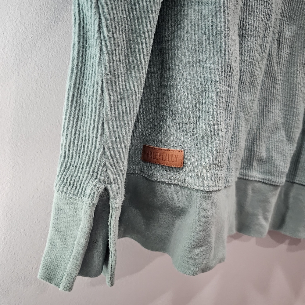 BOUTIQUE Sage green ribbed oversized sweater - Picture 5 of 5